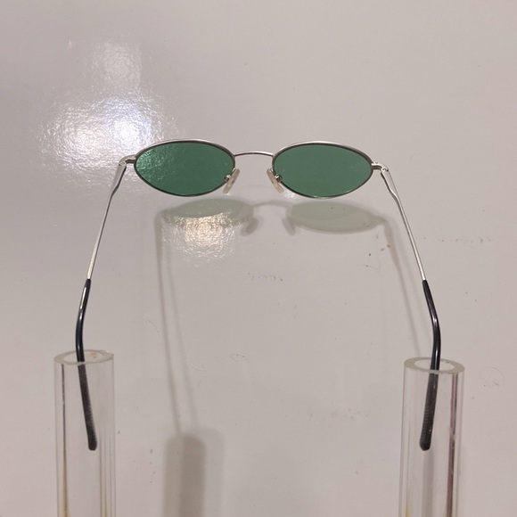 Fratelli Lozza Ladies Sunglass, Silver w/Green Lens - Picture 4 of 4